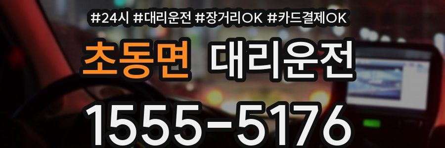 초동면 대리운전