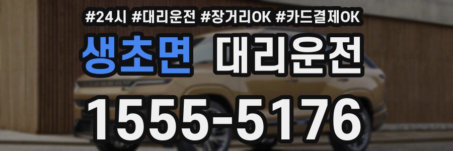 생초면 대리운전