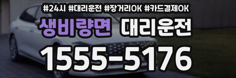 생비량면 대리운전