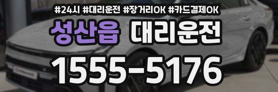 성산읍 대리운전