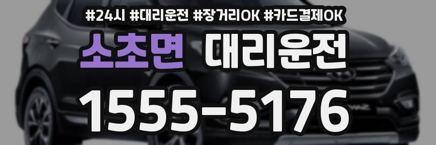 소초면 대리운전