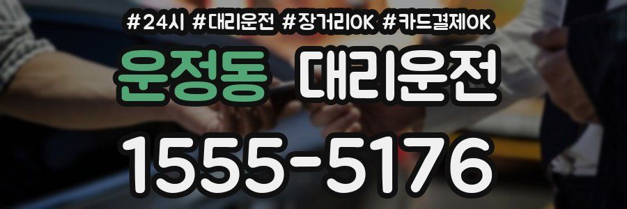운정동 대리운전