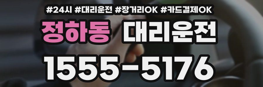 정하동 대리운전