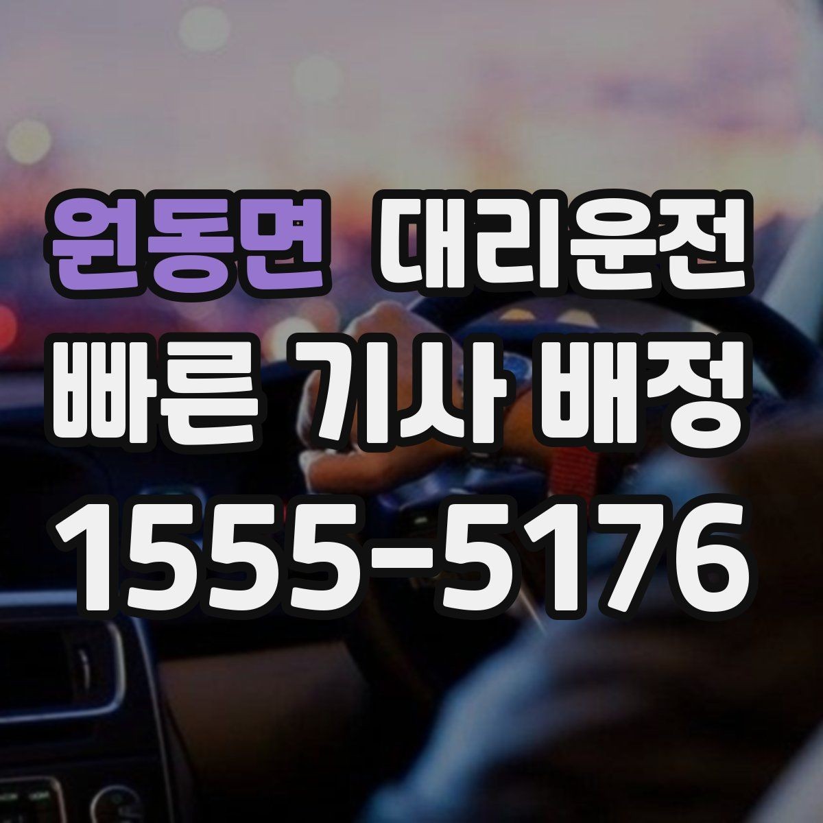 원동면 대리운전 수동·전기차 모두 가능
