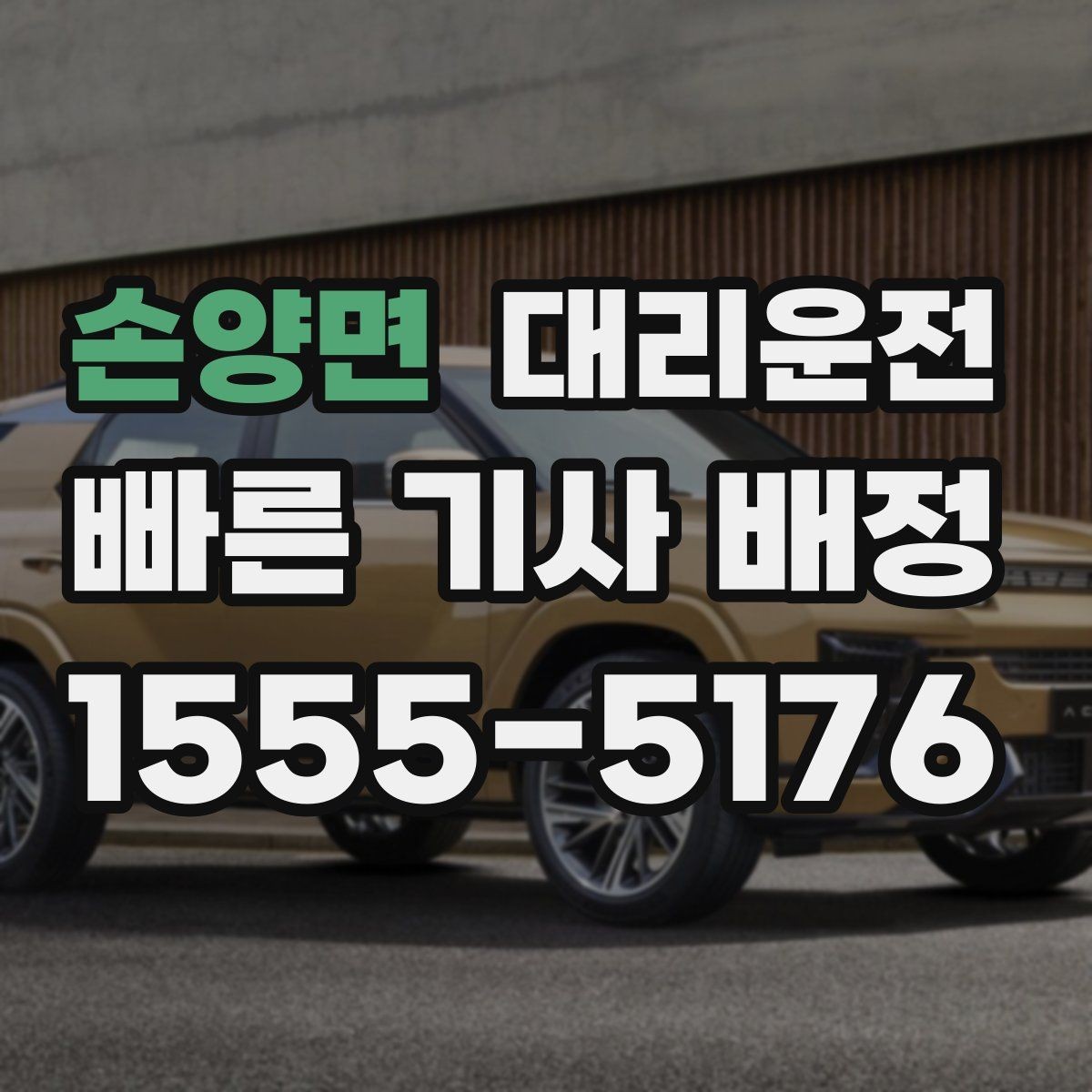 손양면 대리운전 경기장 주변 혼잡도 규정 준수 운전