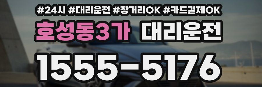 호성동3가 대리운전