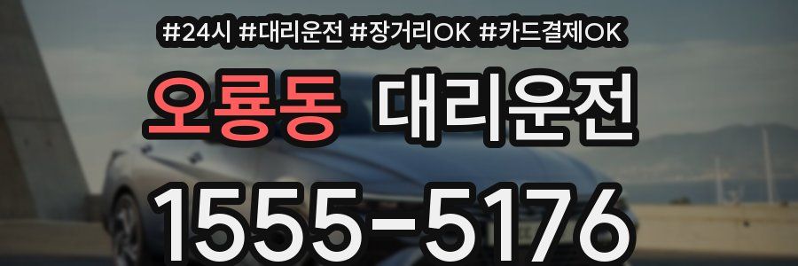 오룡동 대리운전