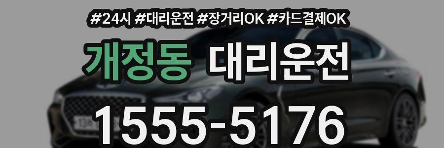 개정동 대리운전