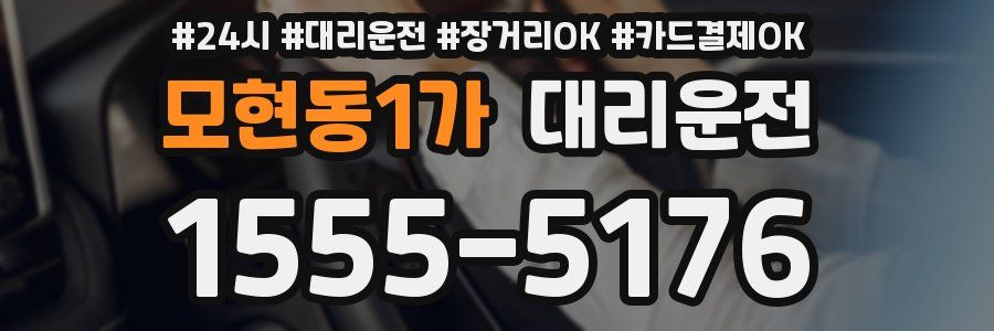 모현동1가 대리운전