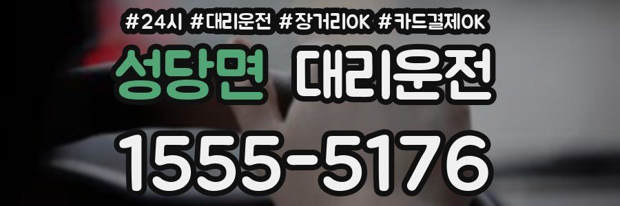성당면 대리운전