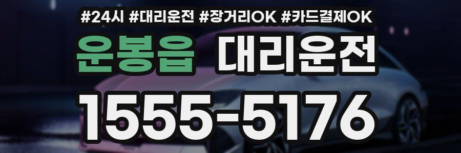 운봉읍 대리운전
