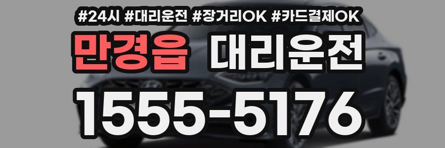 만경읍 대리운전