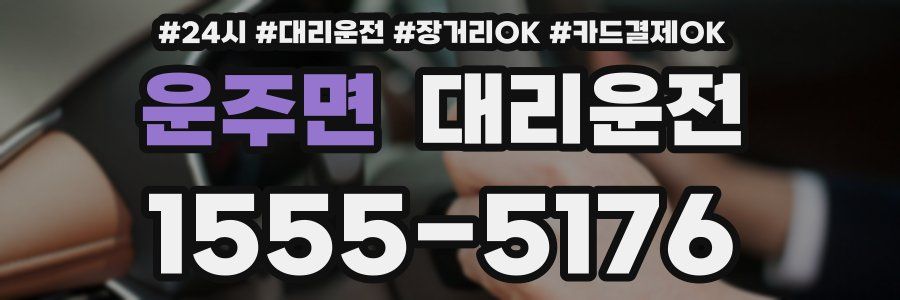 운주면 대리운전