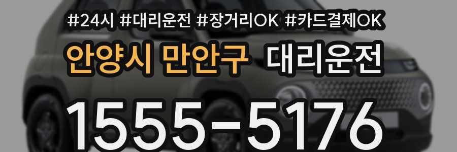 안양시 만안구 대리운전
