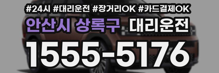 안산시 상록구 대리운전