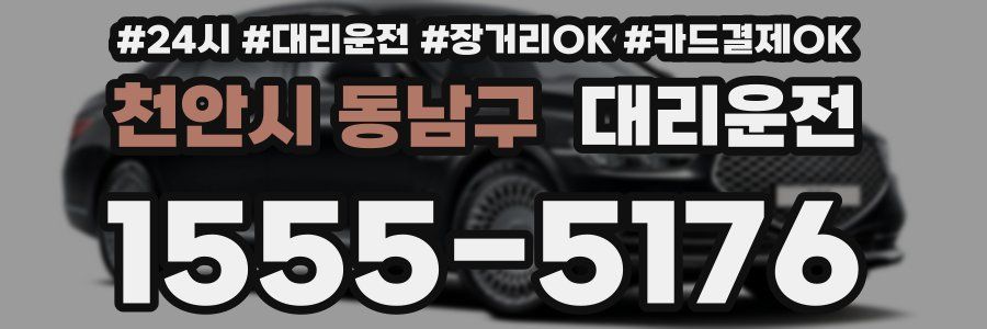 천안시 동남구 대리운전