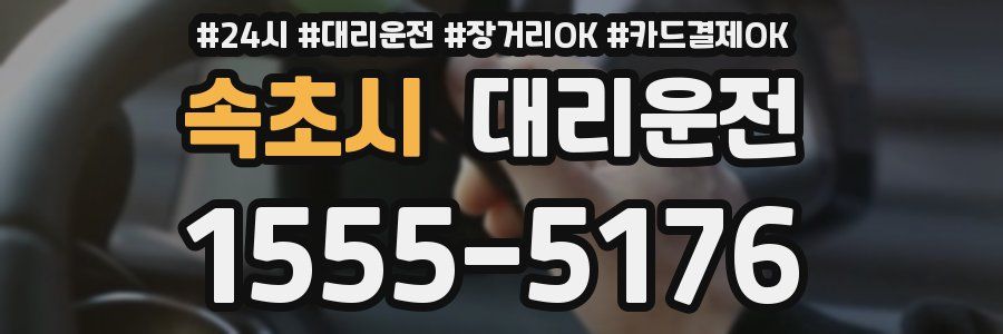 속초시 대리운전