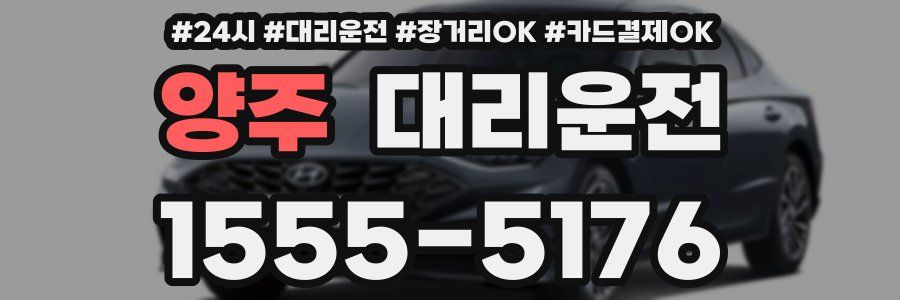 양주 대리운전