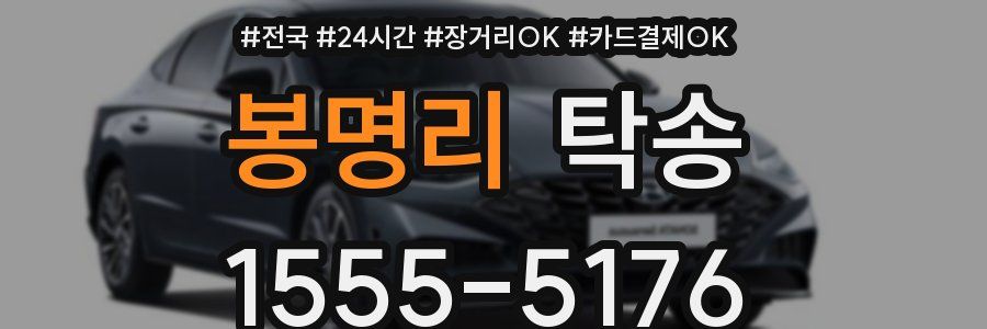 봉명리 탁송