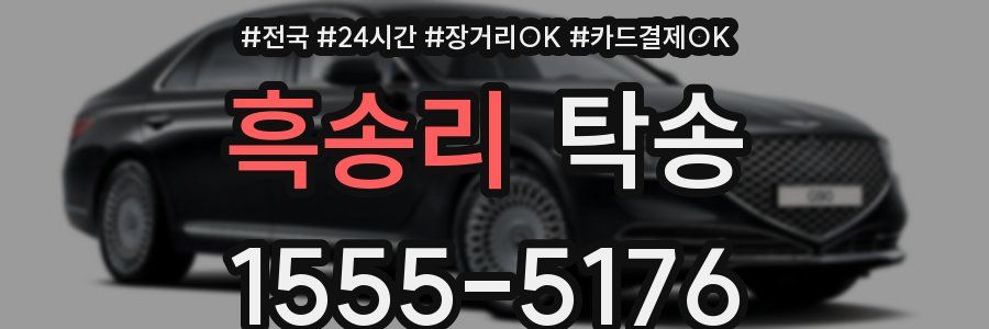 흑송리 탁송