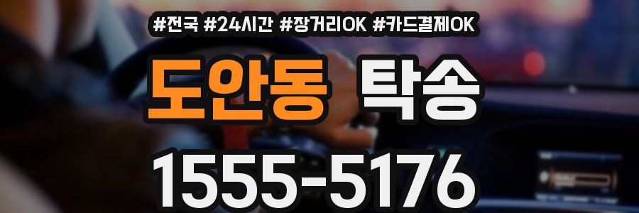 도안동 탁송