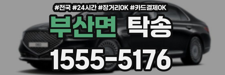 부산면 탁송