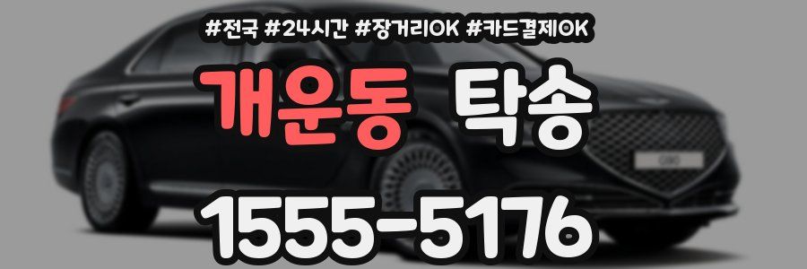 개운동 탁송