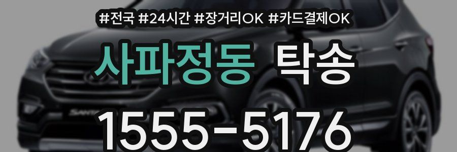 사파정동 탁송
