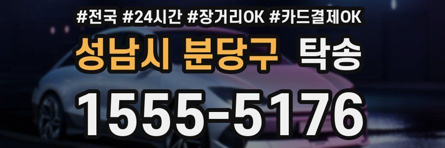 성남시 분당구 탁송