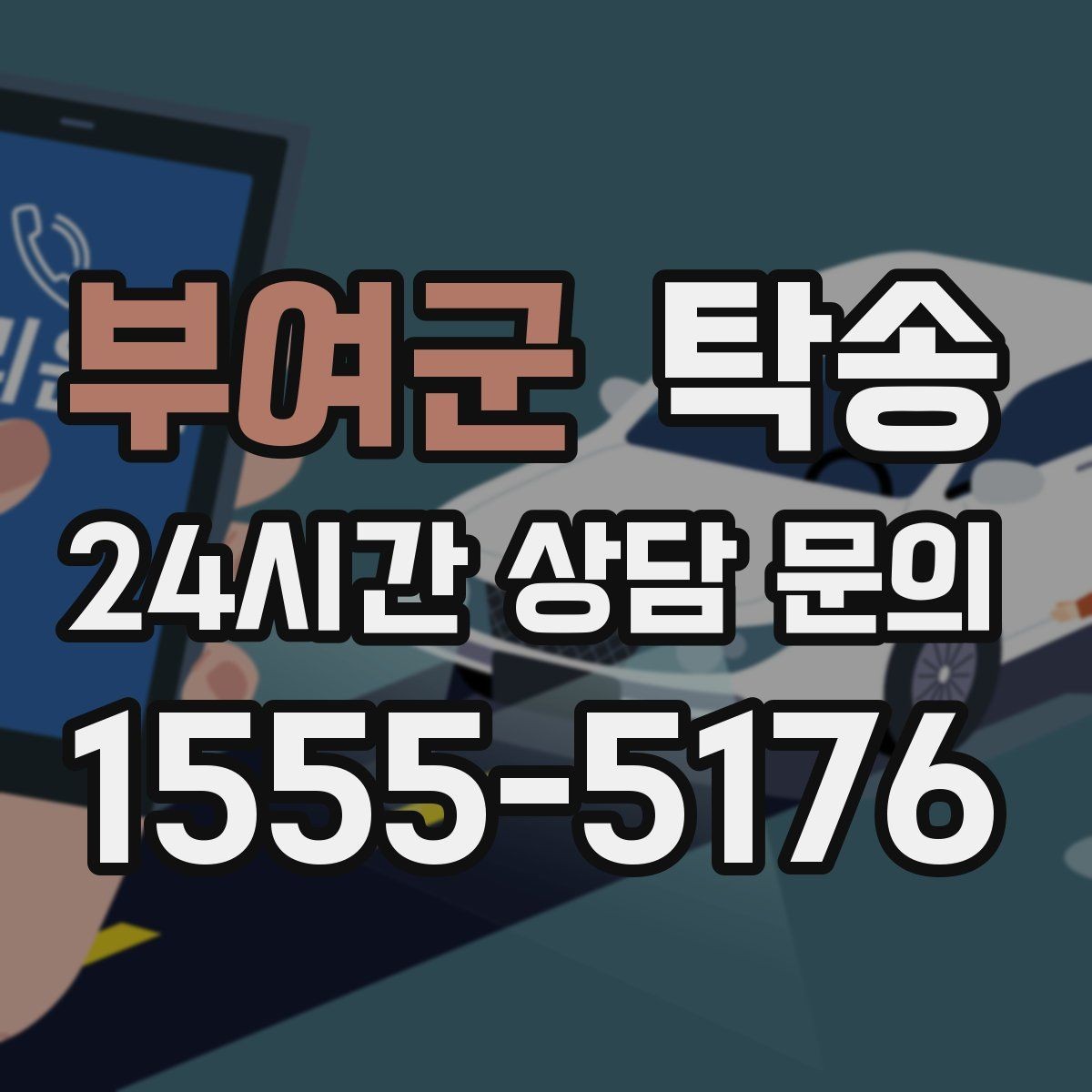 부여군 탁송 주차 기둥 간격 고려한 진입
