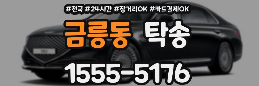 금릉동 탁송