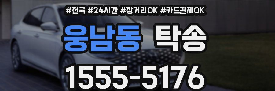 웅남동 탁송
