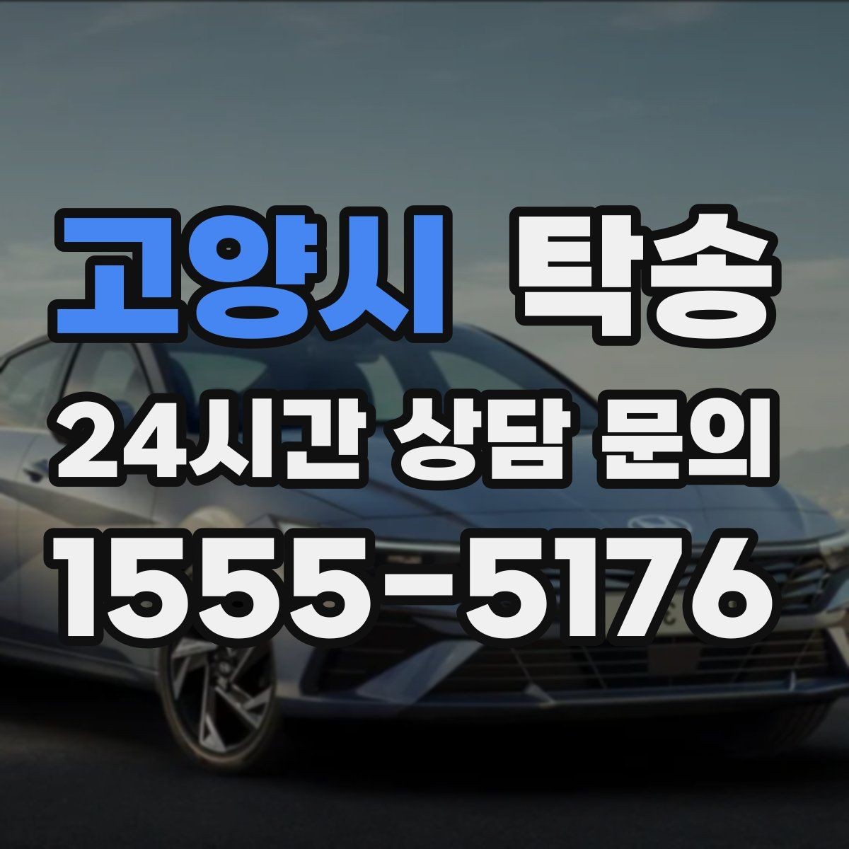 고양시 탁송 안개 구간 전조등과 간격 유지로 대응