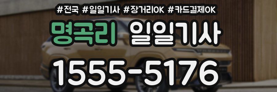 명곡리 일일기사