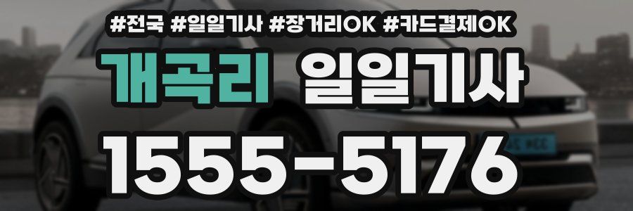 개곡리 일일기사