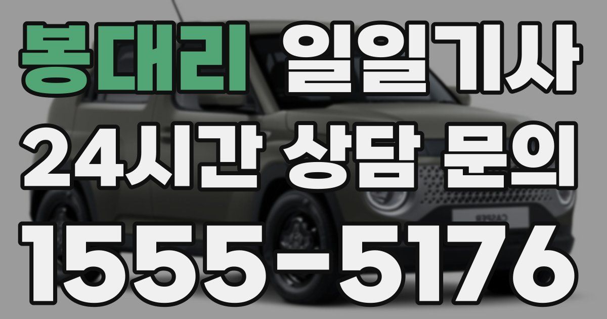 일일대리기사