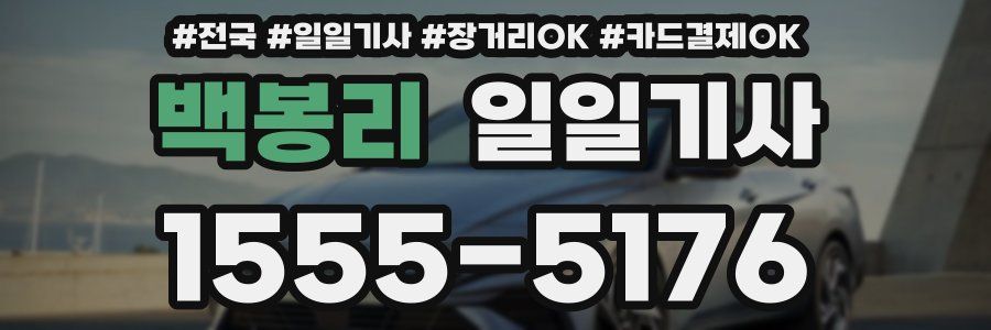 백봉리 일일기사