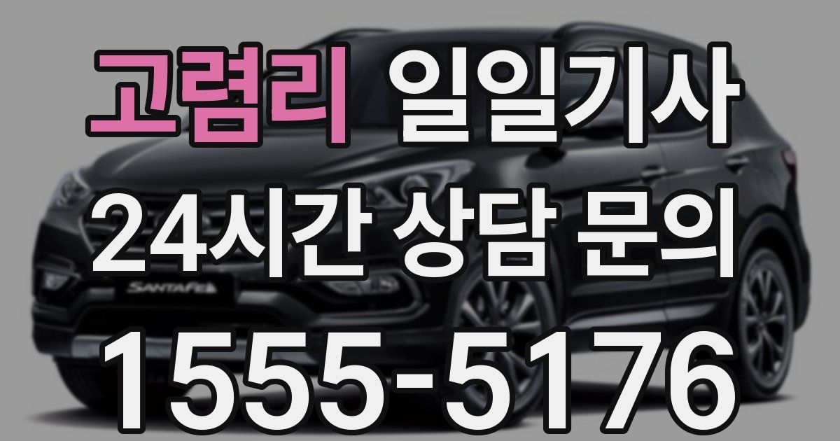 일일대리기사
