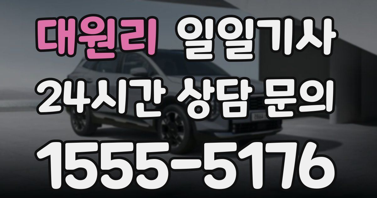 일일대리기사