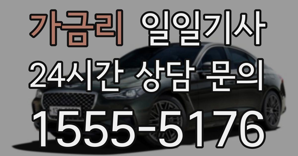 일일대리기사