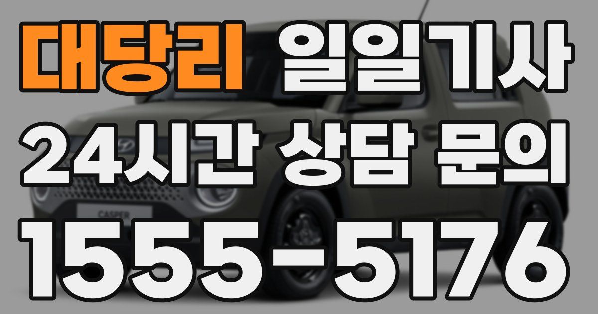 일일대리기사