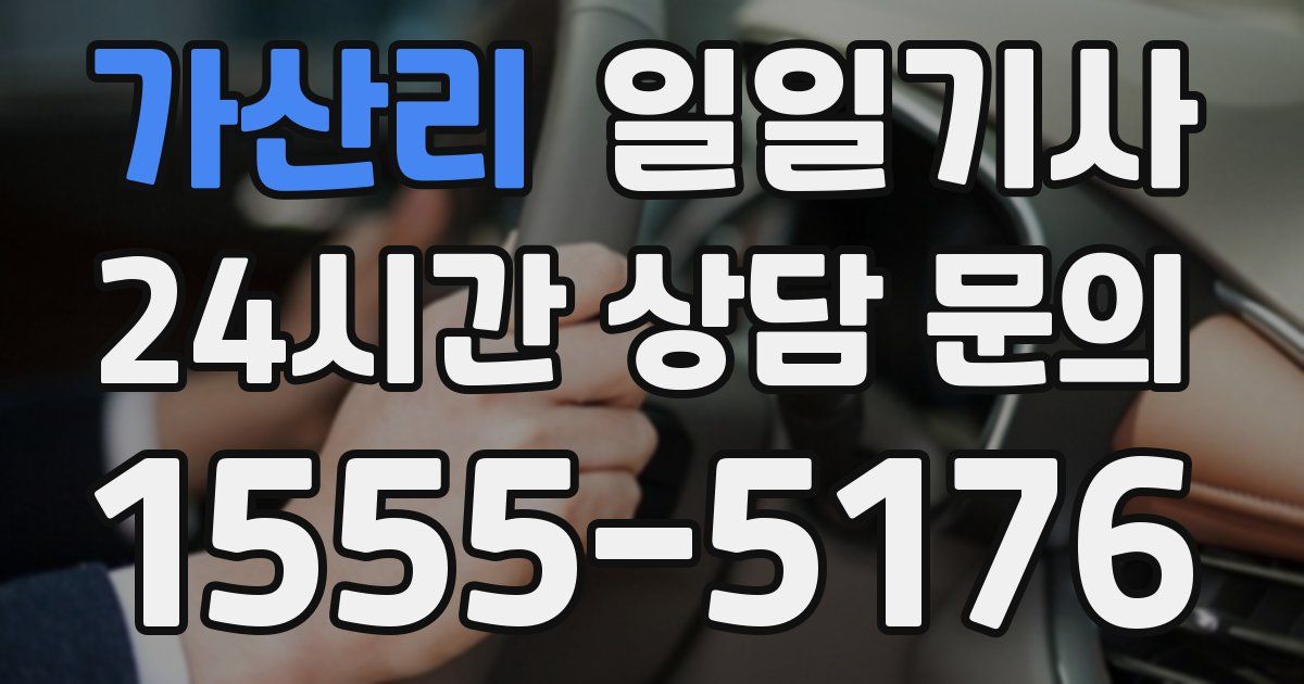 일일대리기사