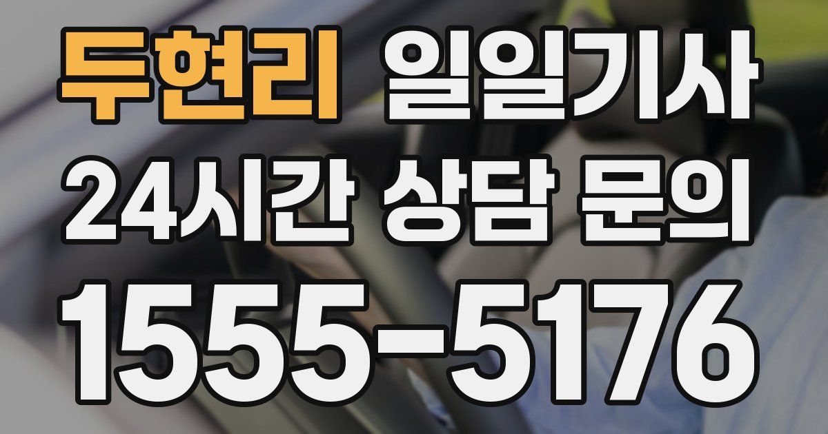 일일대리기사