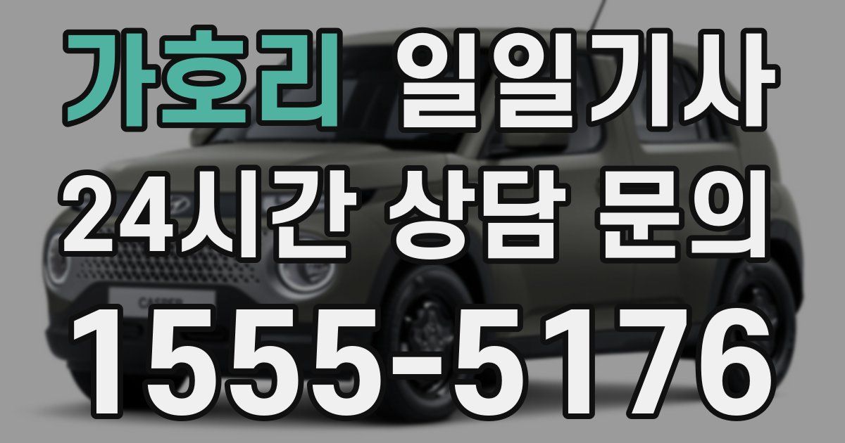 일일대리기사