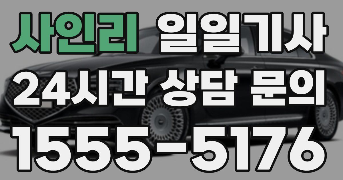 일일대리기사