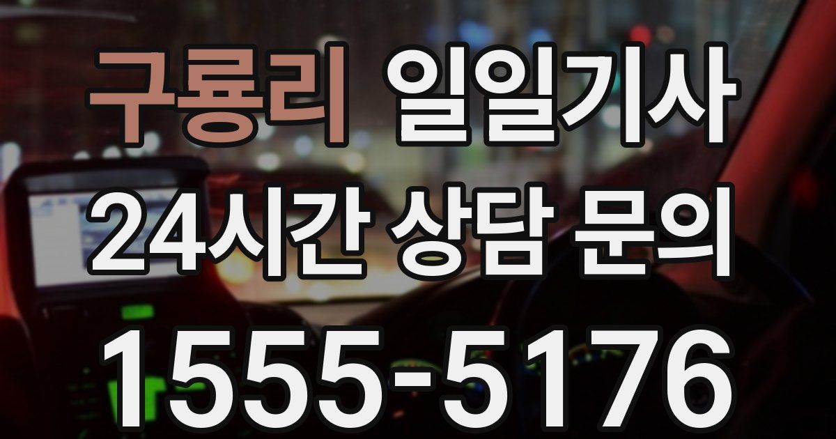 일일대리기사
