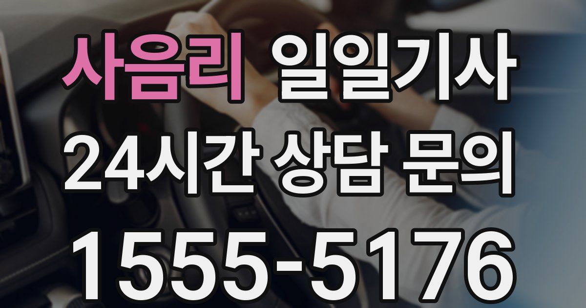 일일대리기사