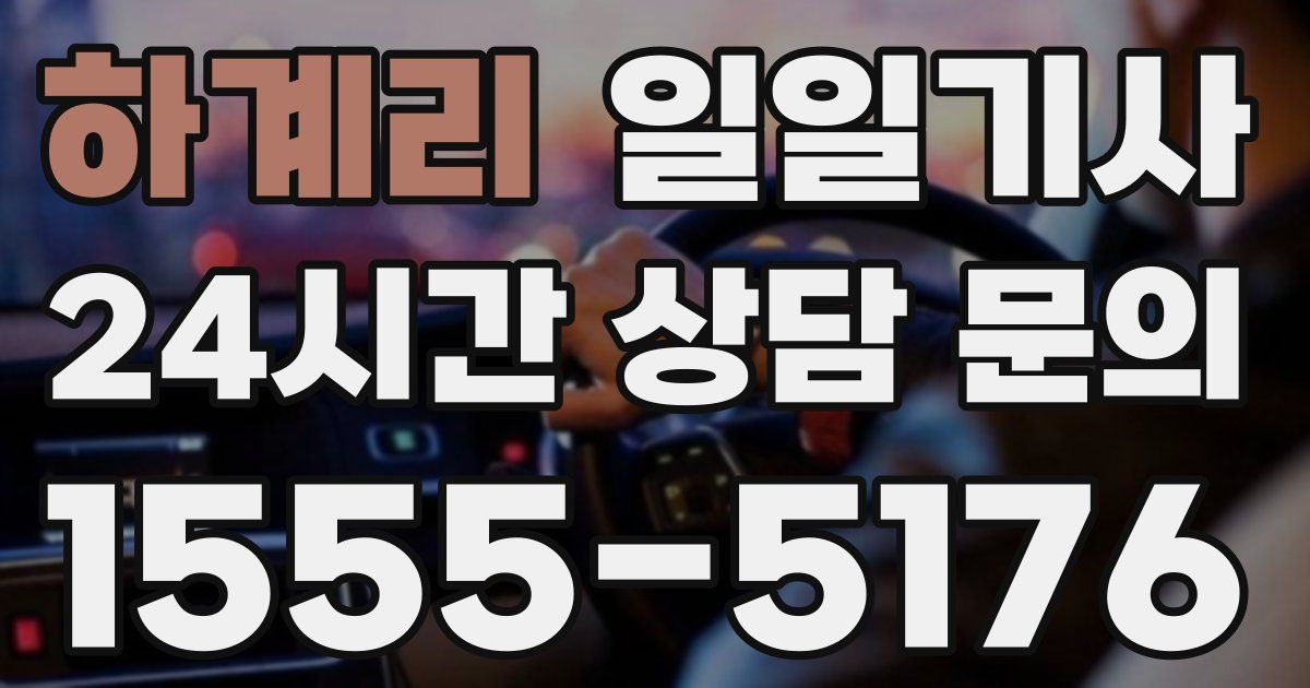 일일대리기사