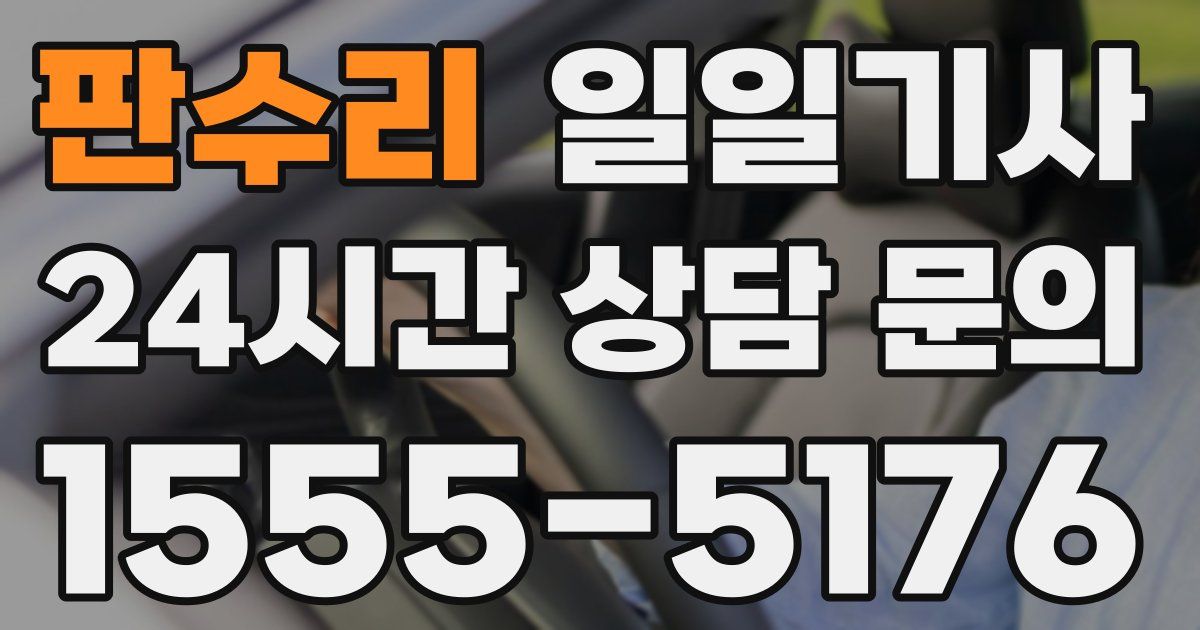 일일대리기사