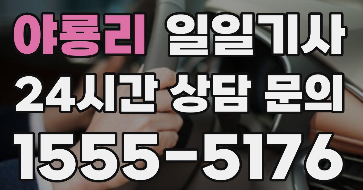 일일대리기사